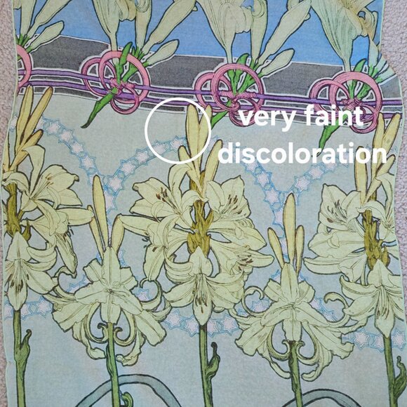 Alphonse Mucha Lily Silk Chiffon Scarf - Picture 10 of 10